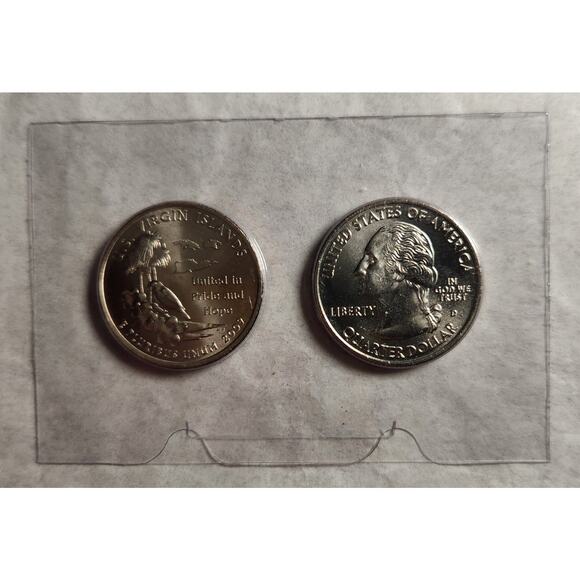 U.S. Virgin Islands Minted Silver Quarter Dollar Proof Set 2009 U.S. Mint - Picture 4 of 5